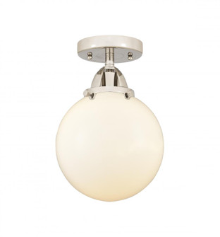 Beacon - 1 Light - 8 inch - Polished Nickel - Semi-Flush Mount (3442|288-1C-PN-G201-8-LED)