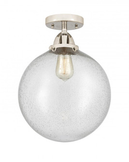 Beacon - 1 Light - 12 inch - Polished Nickel - Semi-Flush Mount (3442|288-1C-PN-G204-12-LED)