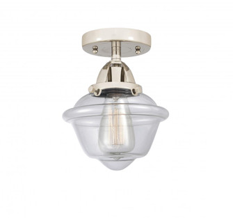 Oxford - 1 Light - 8 inch - Polished Nickel - Semi-Flush Mount (3442|288-1C-PN-G532-LED)