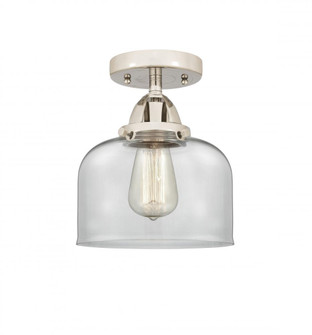 Bell - 1 Light - 8 inch - Polished Nickel - Semi-Flush Mount (3442|288-1C-PN-G72)