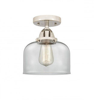 Bell - 1 Light - 8 inch - Polished Nickel - Semi-Flush Mount (3442|288-1C-PN-G72-LED)