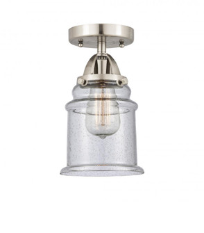Canton - 1 Light - 6 inch - Brushed Satin Nickel - Semi-Flush Mount (3442|288-1C-SN-G184-LED)
