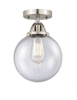 Beacon - 1 Light - 8 inch - Brushed Satin Nickel - Semi-Flush Mount (3442|288-1C-SN-G204-8)