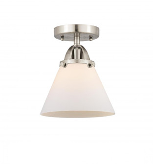 Cone - 1 Light - 8 inch - Brushed Satin Nickel - Semi-Flush Mount (3442|288-1C-SN-G41)