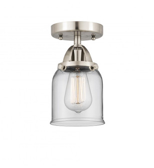 Bell - 1 Light - 5 inch - Brushed Satin Nickel - Semi-Flush Mount (3442|288-1C-SN-G52)
