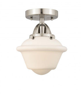 Oxford - 1 Light - 8 inch - Brushed Satin Nickel - Semi-Flush Mount (3442|288-1C-SN-G531-LED)