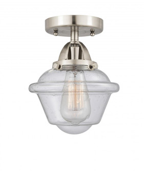 Oxford - 1 Light - 8 inch - Brushed Satin Nickel - Semi-Flush Mount (3442|288-1C-SN-G534-LED)