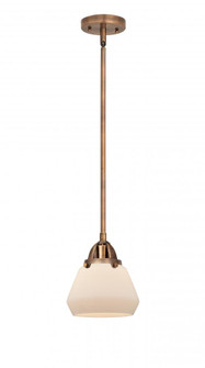 Fulton - 1 Light - 7 inch - Antique Copper - Stem hung - Mini Pendant (3442|288-1S-AC-G171-LED)