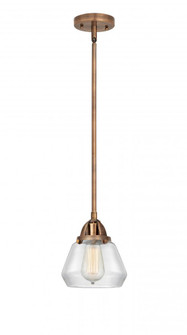 Fulton - 1 Light - 7 inch - Antique Copper - Stem hung - Mini Pendant (3442|288-1S-AC-G172)