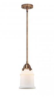 Canton - 1 Light - 6 inch - Antique Copper - Stem hung - Mini Pendant (3442|288-1S-AC-G181-LED)
