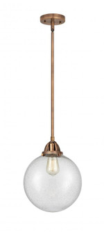 Beacon - 1 Light - 10 inch - Antique Copper - Stem hung - Mini Pendant (3442|288-1S-AC-G204-10)