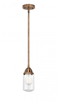 Dover - 1 Light - 5 inch - Antique Copper - Stem hung - Mini Pendant (3442|288-1S-AC-G312)