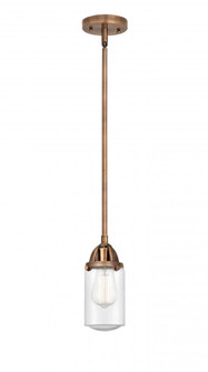 Dover - 1 Light - 5 inch - Antique Copper - Stem hung - Mini Pendant (3442|288-1S-AC-G314)