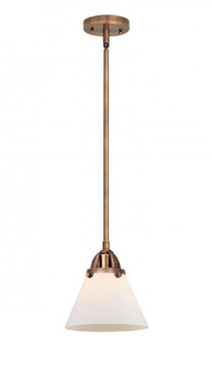 Cone - 1 Light - 8 inch - Antique Copper - Stem hung - Mini Pendant (3442|288-1S-AC-G41)