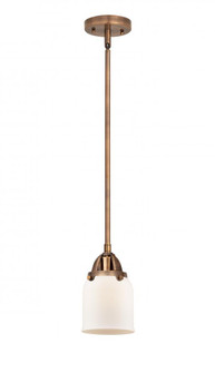 Bell - 1 Light - 5 inch - Antique Copper - Stem hung - Mini Pendant (3442|288-1S-AC-G51-LED)