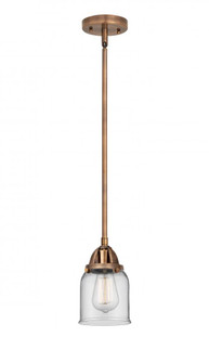 Bell - 1 Light - 5 inch - Antique Copper - Stem hung - Mini Pendant (3442|288-1S-AC-G52-LED)