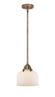 Bell - 1 Light - 8 inch - Antique Copper - Stem hung - Mini Pendant (3442|288-1S-AC-G71)