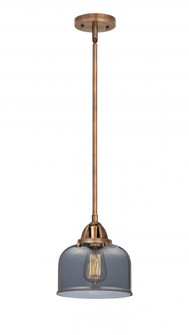 Bell - 1 Light - 8 inch - Antique Copper - Stem hung - Mini Pendant (3442|288-1S-AC-G73-LED)