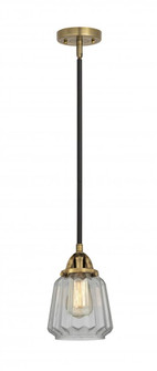 Chatham - 1 Light - 7 inch - Black Antique Brass - Stem hung - Mini Pendant (3442|288-1S-BAB-G142-LED)