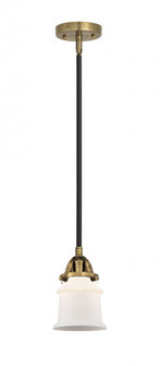 Canton - 1 Light - 5 inch - Black Antique Brass - Stem hung - Mini Pendant (3442|288-1S-BAB-G181S-LED)