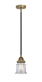 Canton - 1 Light - 5 inch - Black Antique Brass - Stem hung - Mini Pendant (3442|288-1S-BAB-G182S)