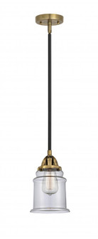 Canton - 1 Light - 6 inch - Black Antique Brass - Stem hung - Mini Pendant (3442|288-1S-BAB-G182-LED)