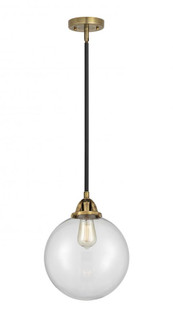 Beacon - 1 Light - 10 inch - Black Antique Brass - Stem hung - Mini Pendant (3442|288-1S-BAB-G202-10-LED)