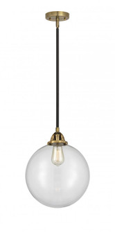 Beacon - 1 Light - 12 inch - Black Antique Brass - Stem hung - Mini Pendant (3442|288-1S-BAB-G202-12-LED)
