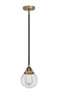 Beacon - 1 Light - 6 inch - Black Antique Brass - Stem hung - Mini Pendant (3442|288-1S-BAB-G202-6-LED)