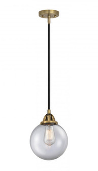 Beacon - 1 Light - 8 inch - Black Antique Brass - Stem hung - Mini Pendant (3442|288-1S-BAB-G202-8)