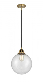 Beacon - 1 Light - 10 inch - Black Antique Brass - Stem hung - Mini Pendant (3442|288-1S-BAB-G204-10-LED)
