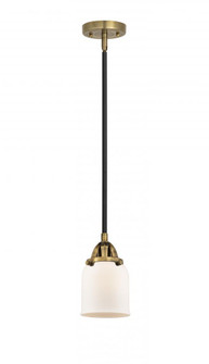 Bell - 1 Light - 5 inch - Black Antique Brass - Stem hung - Mini Pendant (3442|288-1S-BAB-G51-LED)