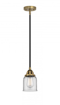 Bell - 1 Light - 5 inch - Black Antique Brass - Stem hung - Mini Pendant (3442|288-1S-BAB-G52-LED)