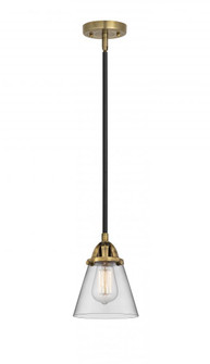 Cone - 1 Light - 6 inch - Black Antique Brass - Stem hung - Mini Pendant (3442|288-1S-BAB-G62-LED)