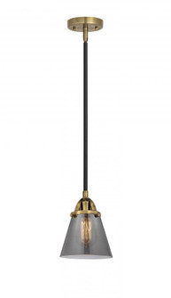 Cone - 1 Light - 6 inch - Black Antique Brass - Stem hung - Mini Pendant (3442|288-1S-BAB-G63-LED)