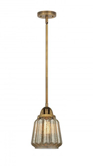 Chatham - 1 Light - 7 inch - Brushed Brass - Stem hung - Mini Pendant (3442|288-1S-BB-G146-LED)