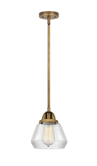Fulton - 1 Light - 7 inch - Brushed Brass - Stem hung - Mini Pendant (3442|288-1S-BB-G172-LED)