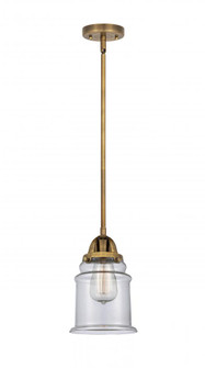 Canton - 1 Light - 6 inch - Brushed Brass - Stem hung - Mini Pendant (3442|288-1S-BB-G182-LED)