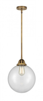 Beacon - 1 Light - 10 inch - Brushed Brass - Stem hung - Mini Pendant (3442|288-1S-BB-G202-10)