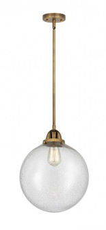 Beacon - 1 Light - 12 inch - Brushed Brass - Stem hung - Mini Pendant (3442|288-1S-BB-G204-12-LED)
