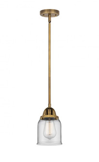 Bell - 1 Light - 5 inch - Brushed Brass - Stem hung - Mini Pendant (3442|288-1S-BB-G52-LED)