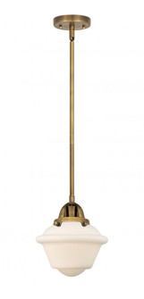 Oxford - 1 Light - 8 inch - Brushed Brass - Stem hung - Mini Pendant (3442|288-1S-BB-G531-LED)