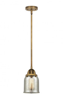 Bell - 1 Light - 5 inch - Brushed Brass - Stem hung - Mini Pendant (3442|288-1S-BB-G58-LED)