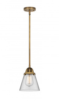 Cone - 1 Light - 6 inch - Brushed Brass - Stem hung - Mini Pendant (3442|288-1S-BB-G62)