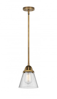 Cone - 1 Light - 6 inch - Brushed Brass - Stem hung - Mini Pendant (3442|288-1S-BB-G64)