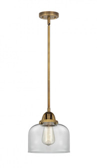 Bell - 1 Light - 8 inch - Brushed Brass - Stem hung - Mini Pendant (3442|288-1S-BB-G72)