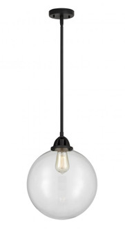 Beacon - 1 Light - 12 inch - Matte Black - Stem hung - Mini Pendant (3442|288-1S-BK-G202-12)