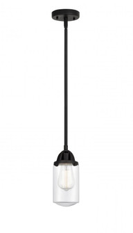 Dover - 1 Light - 5 inch - Matte Black - Stem hung - Mini Pendant (3442|288-1S-BK-G312)