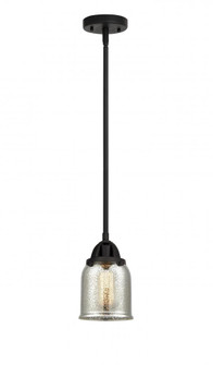 Bell - 1 Light - 5 inch - Matte Black - Stem hung - Mini Pendant (3442|288-1S-BK-G58)