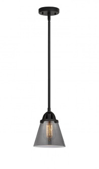 Cone - 1 Light - 6 inch - Matte Black - Stem hung - Mini Pendant (3442|288-1S-BK-G63-LED)